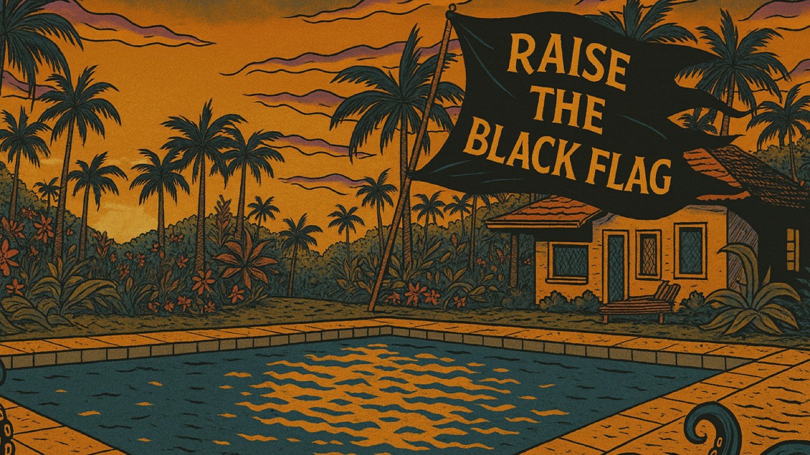 Black Flag Pools brand banner