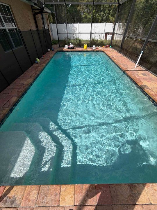 Erin Childers's pool, maintained by Black Flag Pools