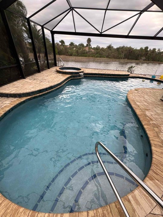 James Cometa's pool, maintained by Black Flag Pools