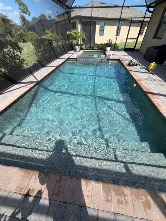 Jessie Hershey's pool, maintained by Black Flag Pools
