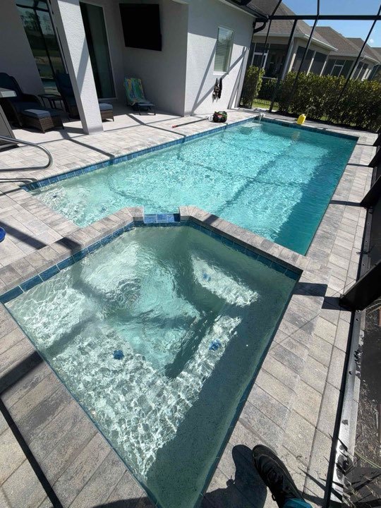 Randy Franks's pool, maintained by Black Flag Pools