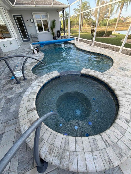 Rod's pool, maintained by Black Flag Pools